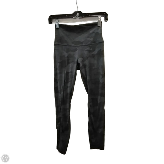 Athletic Leggings By Lululemon In Black & Grey, Size: 4