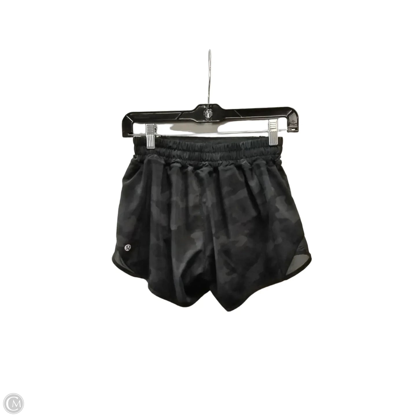 Athletic Shorts By Lululemon In Black & Grey, Size: 4