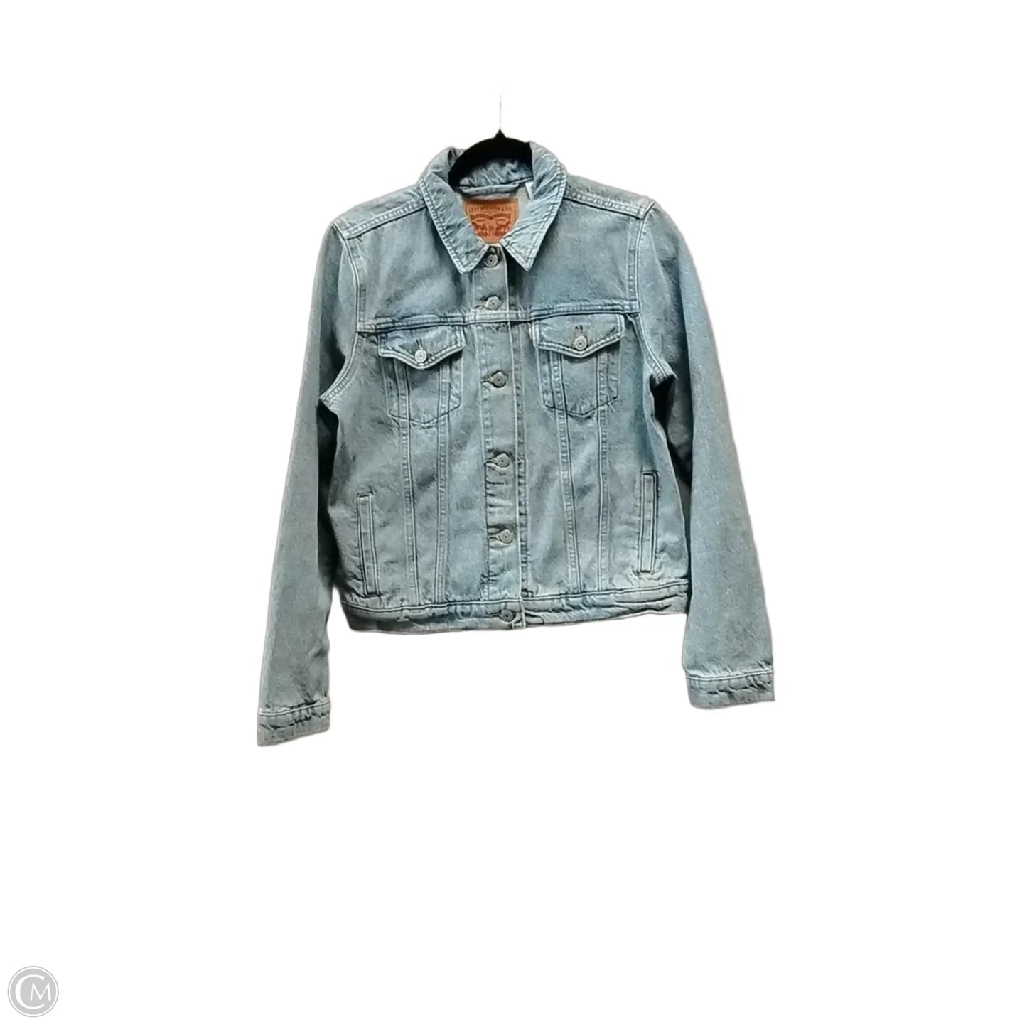 Jacket Denim By Levis In Blue Denim, Size: L