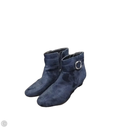 Boots Ankle Heels By East 5th In Blue, Size: 7