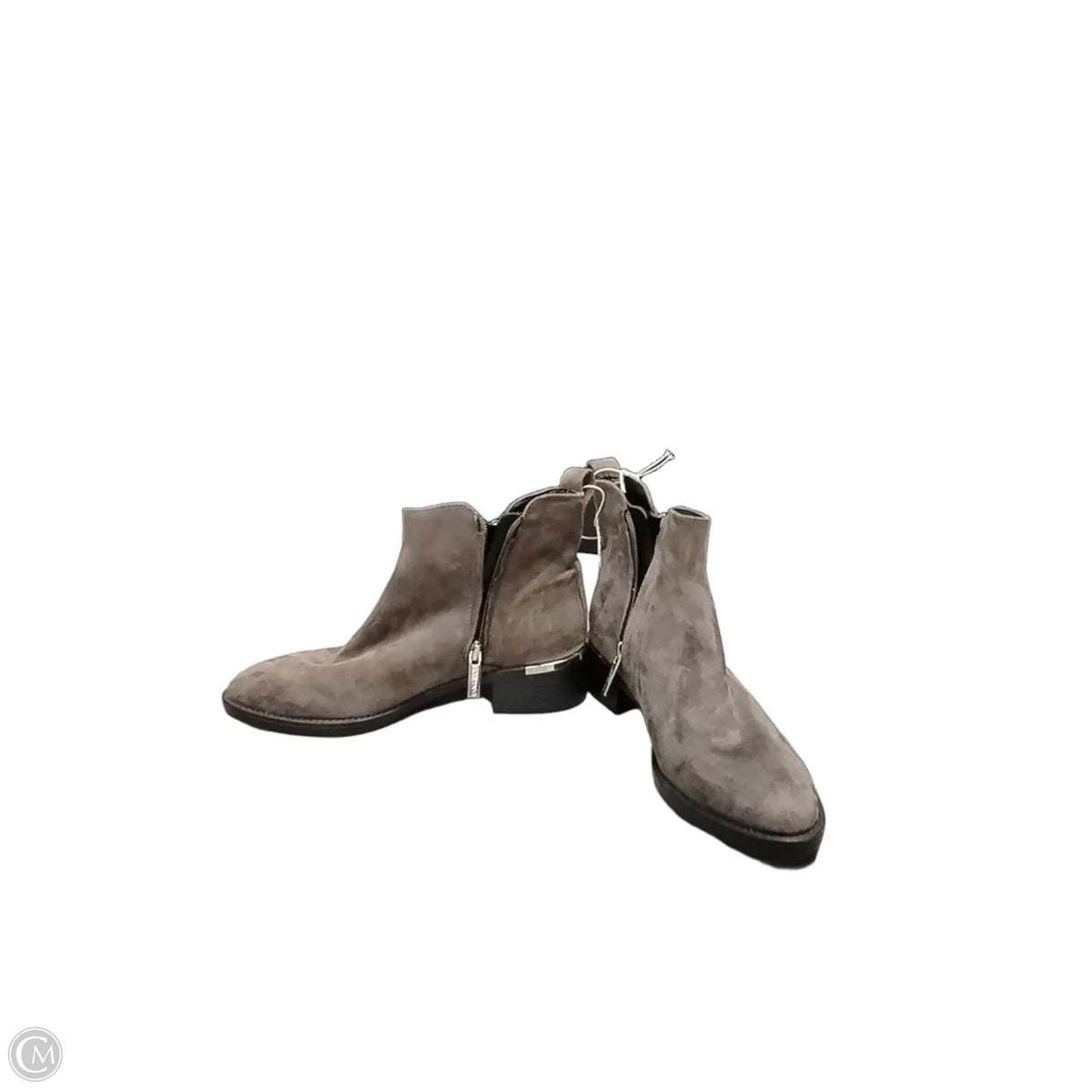 Boots Ankle Heels By Calvin Klein In Grey, Size: 6