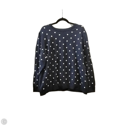 Sweater By Croft And Barrow In Polkadot Pattern, Size: Xxl