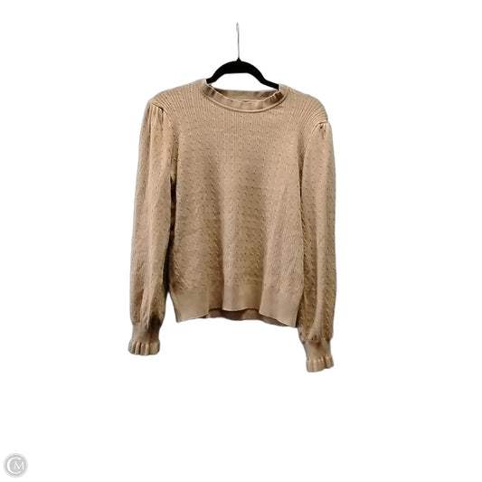 Sweater By Adrianna Papell In Tan, Size: Xl
