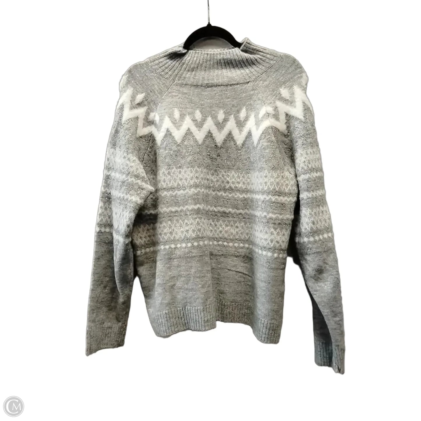 Sweater By Holiday Time In Grey, Size: Xxl
