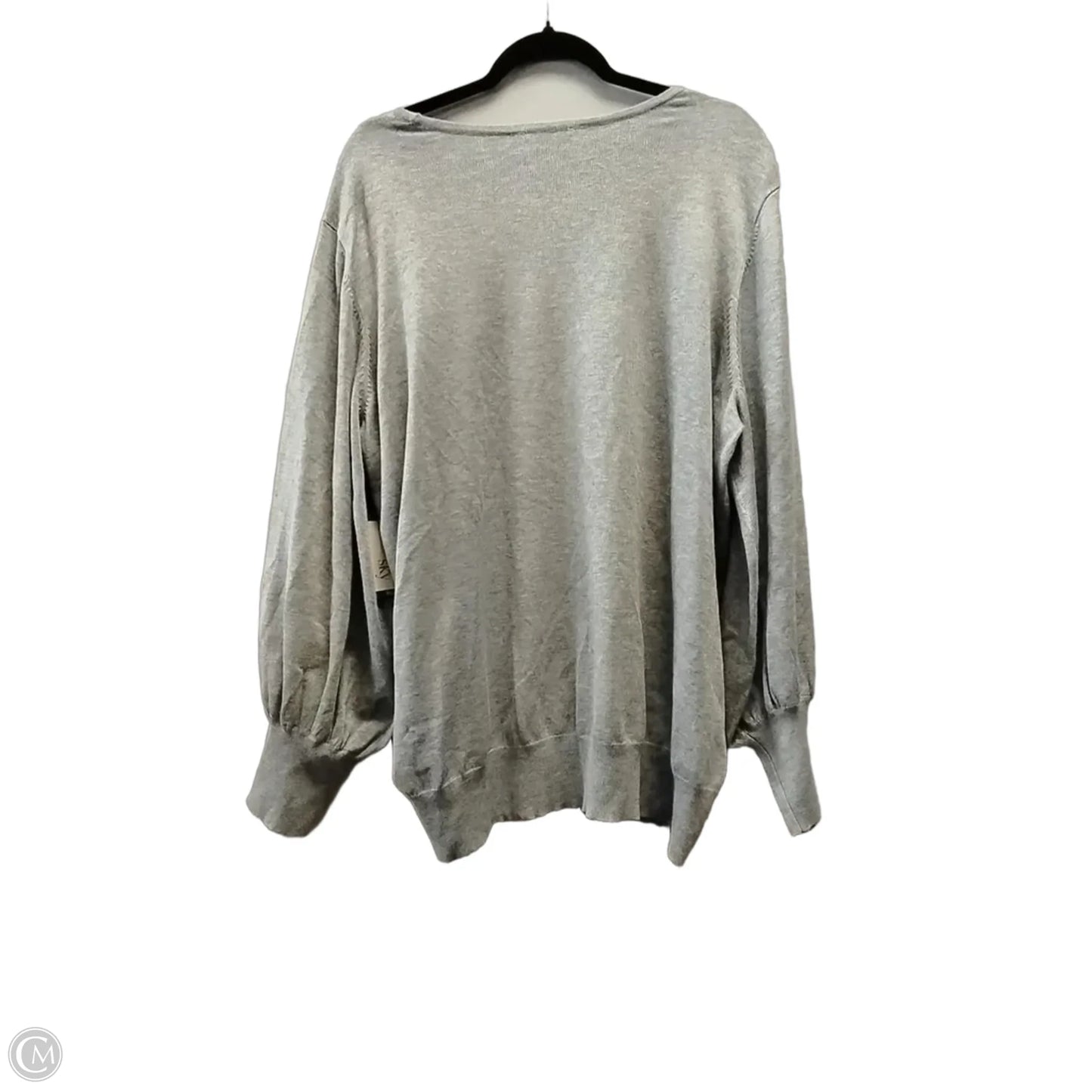 Sweater By Terra & Sky In Grey, Size: 2x