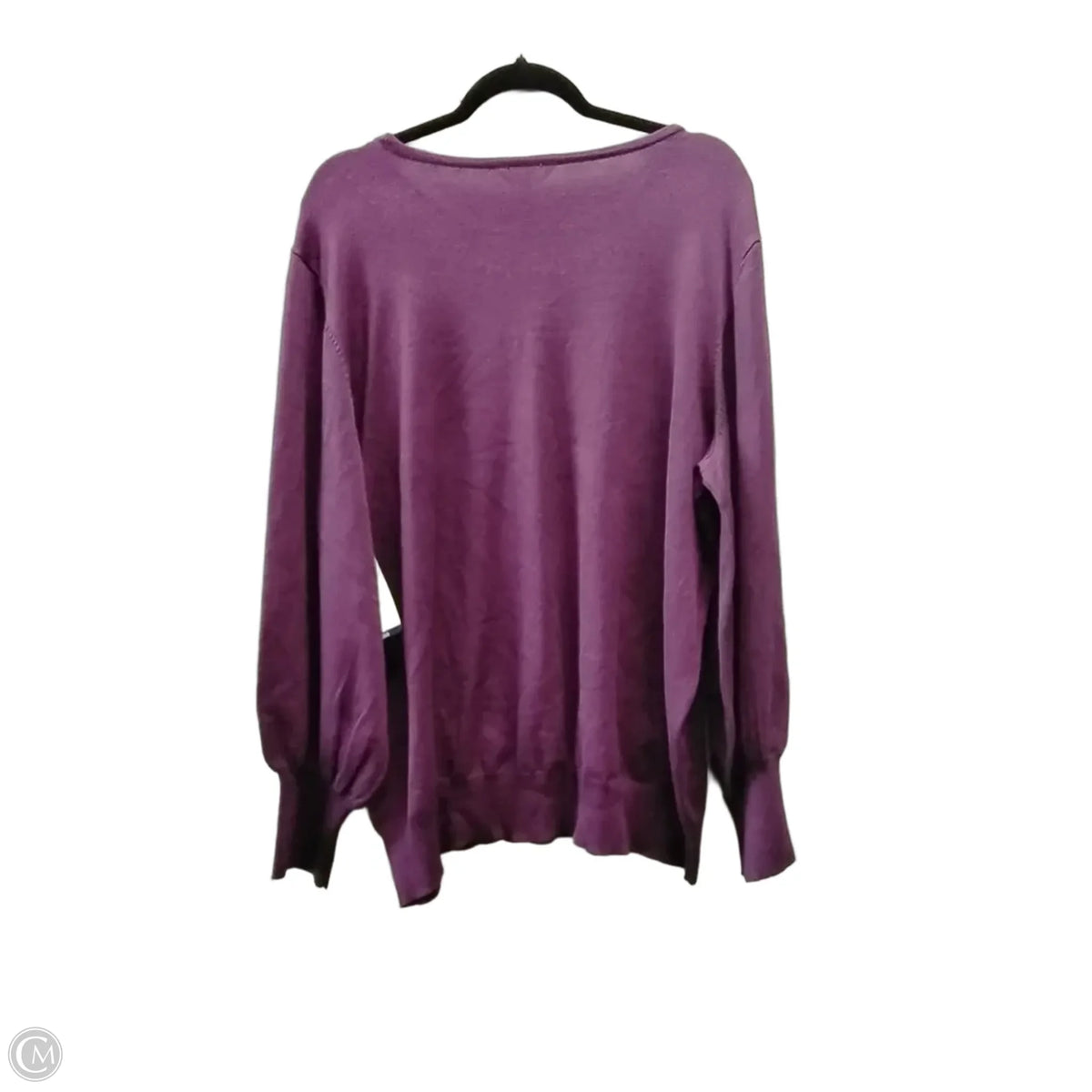 Sweater By Terra & Sky In Purple, Size: 2x