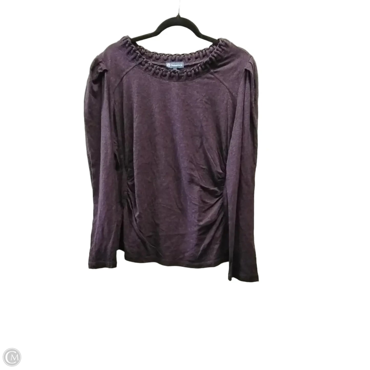Top Long Sleeve By Democracy In Purple, Size: Xl