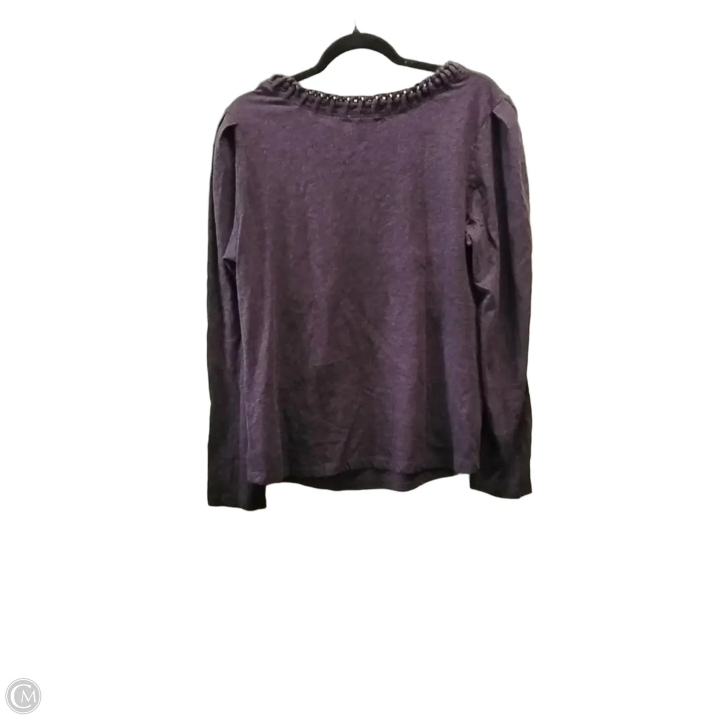 Top Long Sleeve By Democracy In Purple, Size: Xl