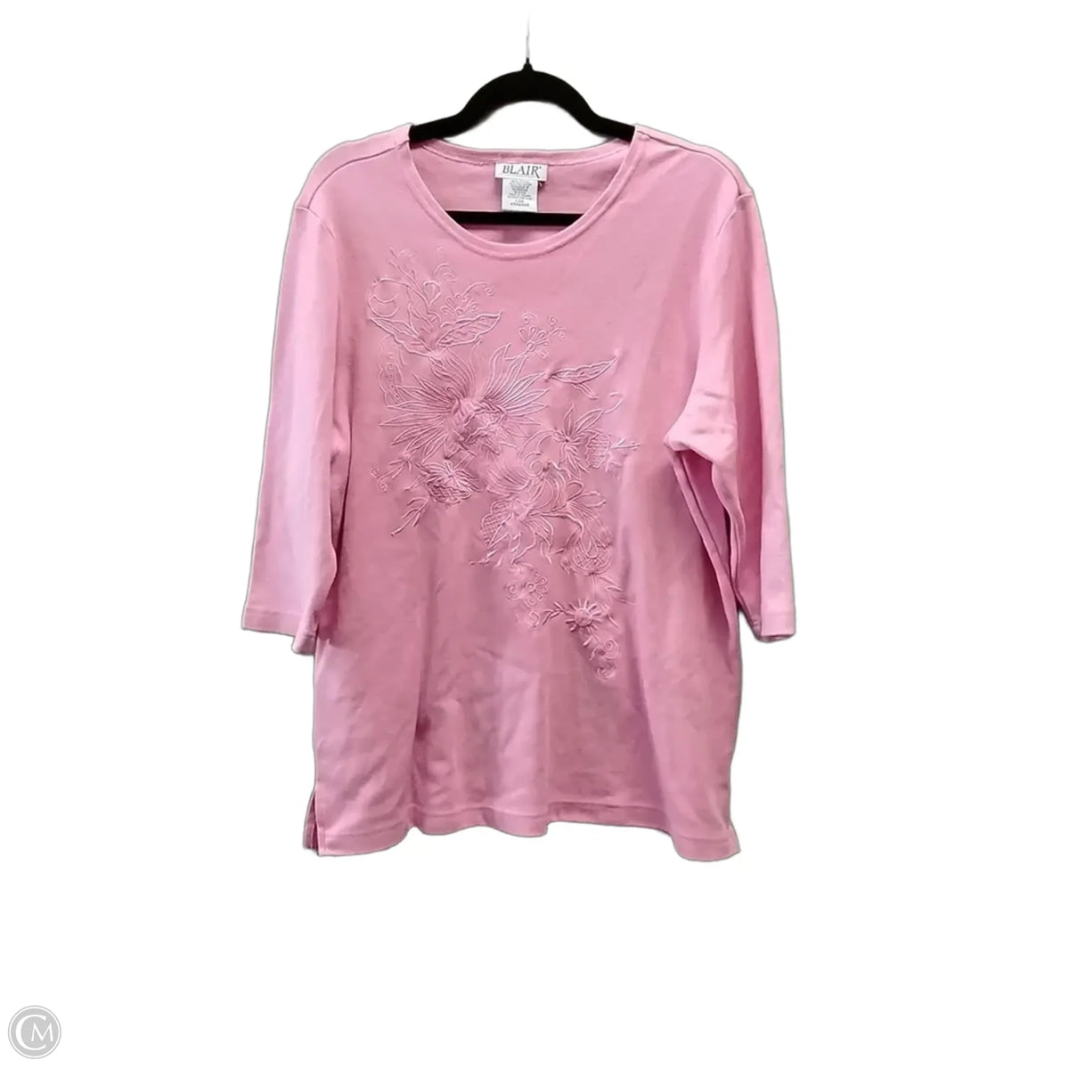 Top Long Sleeve By Blair In Pink, Size: L