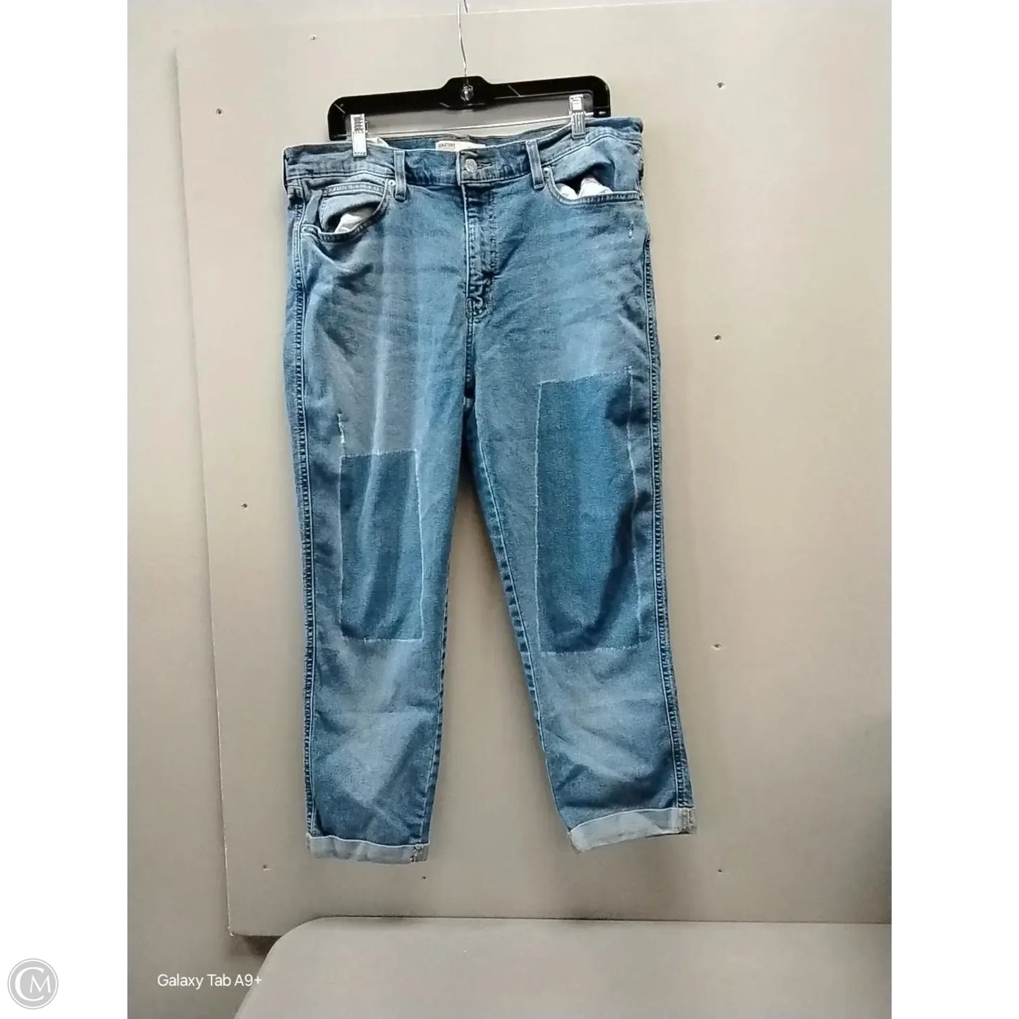 Jeans Boyfriend By Levis Signature In Blue, Size: 16