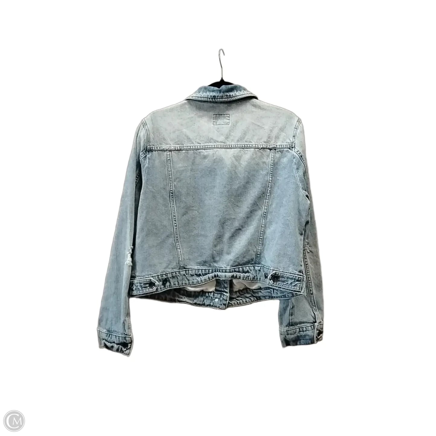 Jacket Denim By Stylus In Blue, Size: Xl