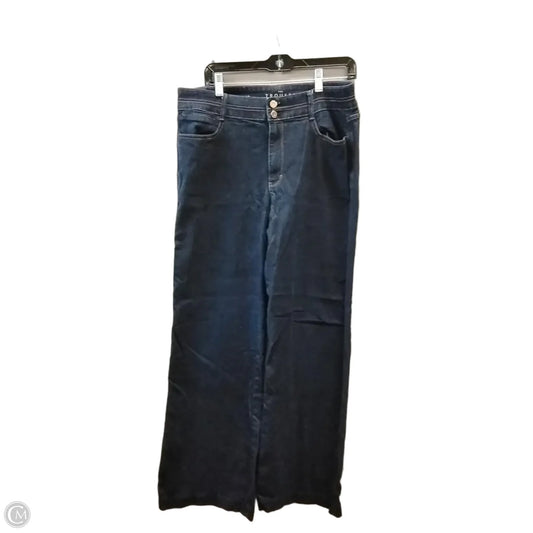 Jeans Wide Leg By Trousers In Blue Denim, Size: 12