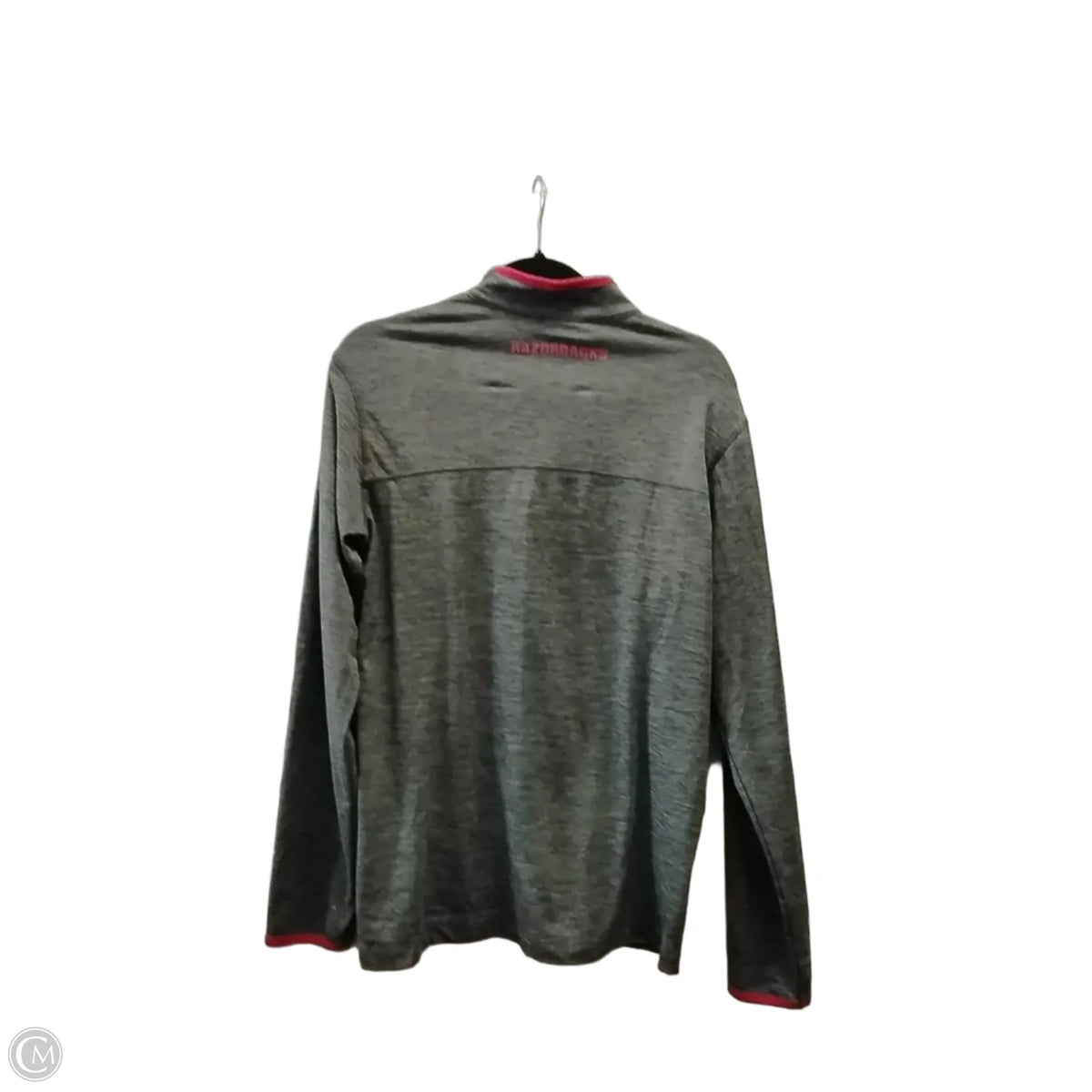 Athletic Sweatshirt Collar By Colosseum In Grey & Red, Size: S