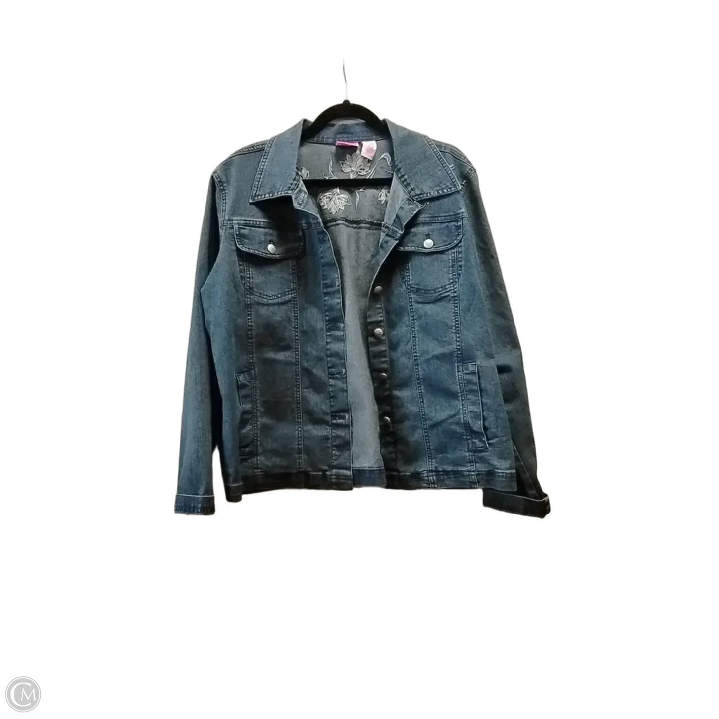 Jacket Denim By Cappagallo In Blue Denim, Size: M