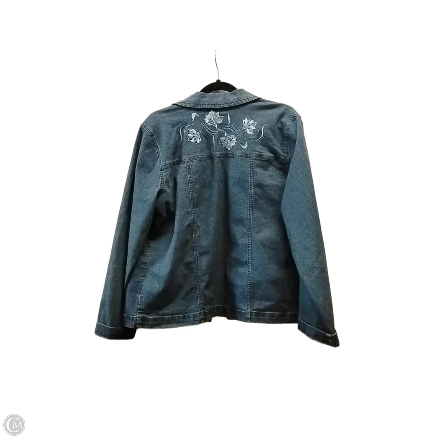 Jacket Denim By Cappagallo In Blue Denim, Size: M