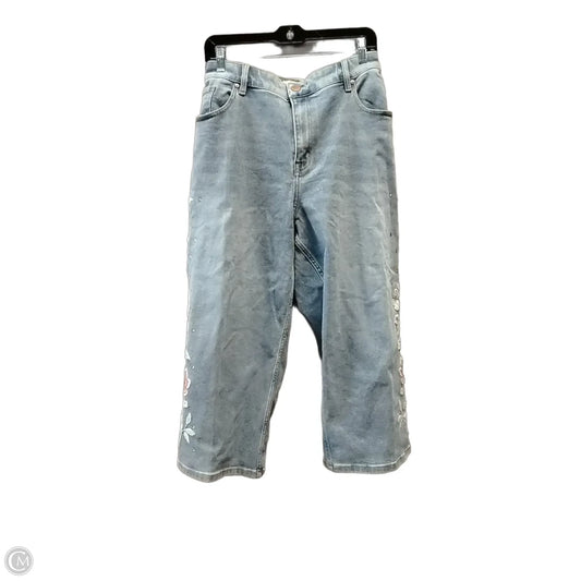 Jeans Cropped By Lane Bryant In Blue, Size: 20