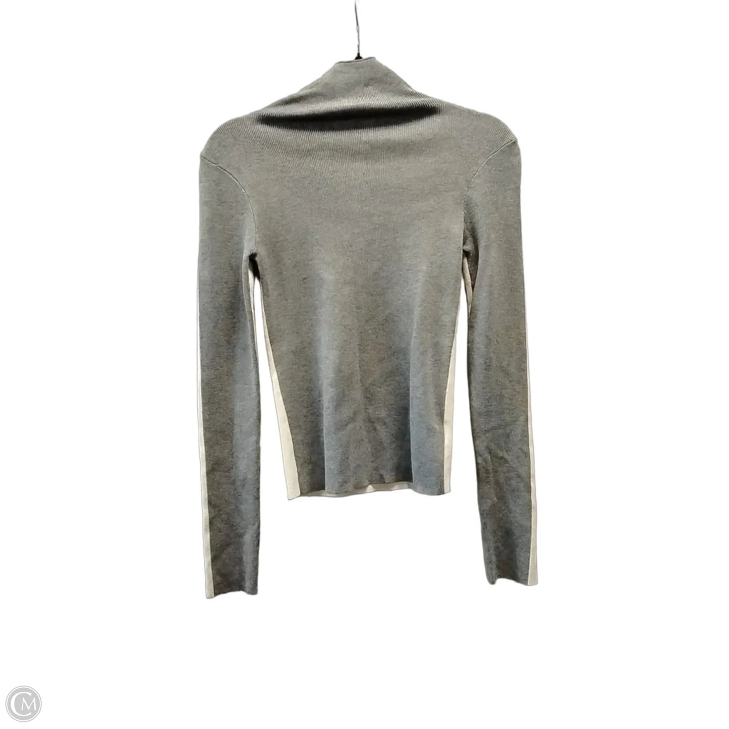 Sweater By Cme In Cream & Grey, Size: M