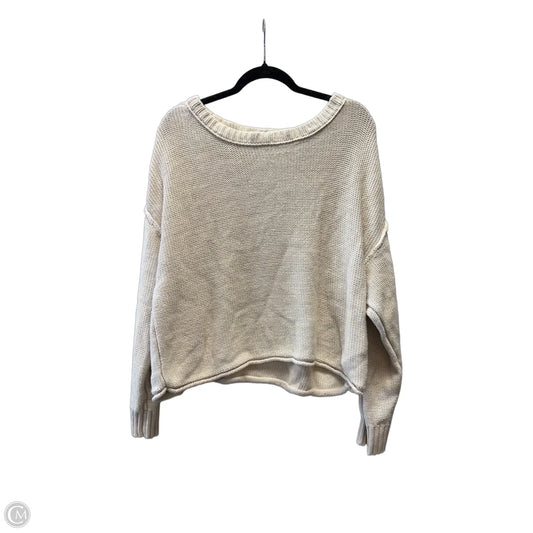 Sweater By American Eagle In Cream, Size: Xl