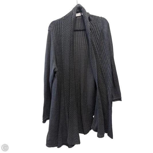 Sweater Cardigan By Kim Rogers In Black, Size: 2x