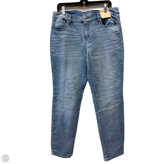 Jeans Skinny By Roebuck In Blue Denim, Size: 16