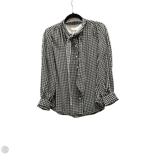 Blouse Designer By Kate Spade In Black & White, Size: Xs