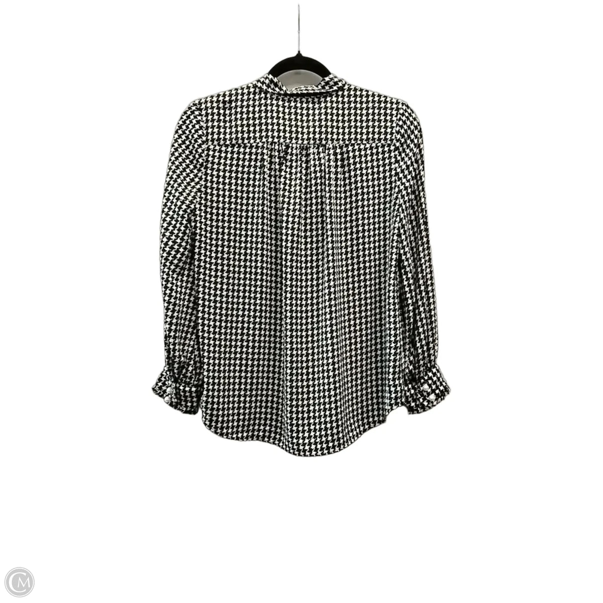 Blouse Designer By Kate Spade In Black & White, Size: Xs