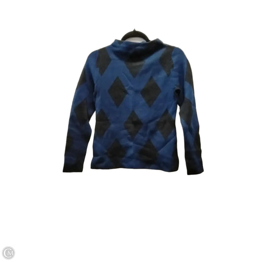 Sweater By Ann Taylor In Black & Blue, Size: Xsp