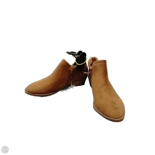 Boots Ankle Flats By Time And Tru In Brown, Size: 6