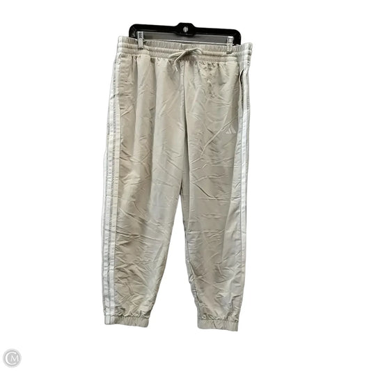 Athletic Pants By Adidas In Beige, Size: Xl