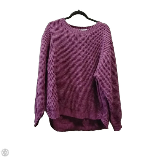 Sweater By Zenana In Purple, Size: 2x