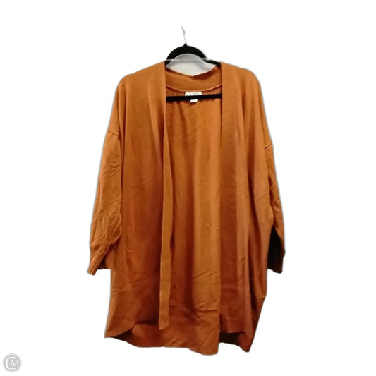 Sweater Cardigan By Ava & Viv In Orange, Size: 2x