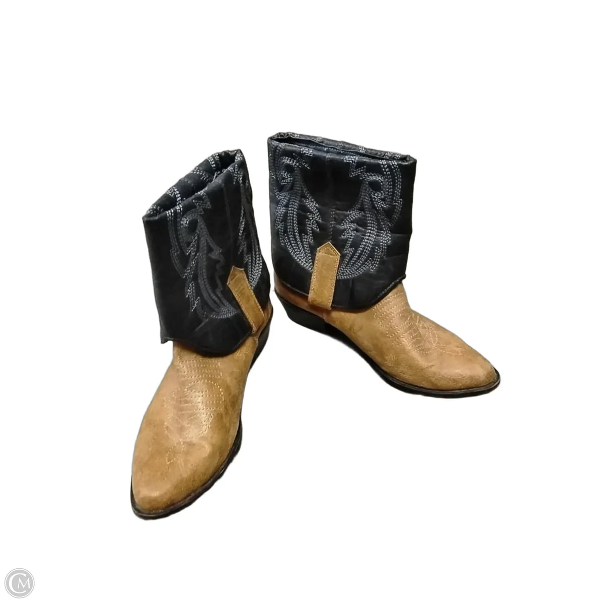 Boots Western By Coconuts In Black & Tan, Size: 6