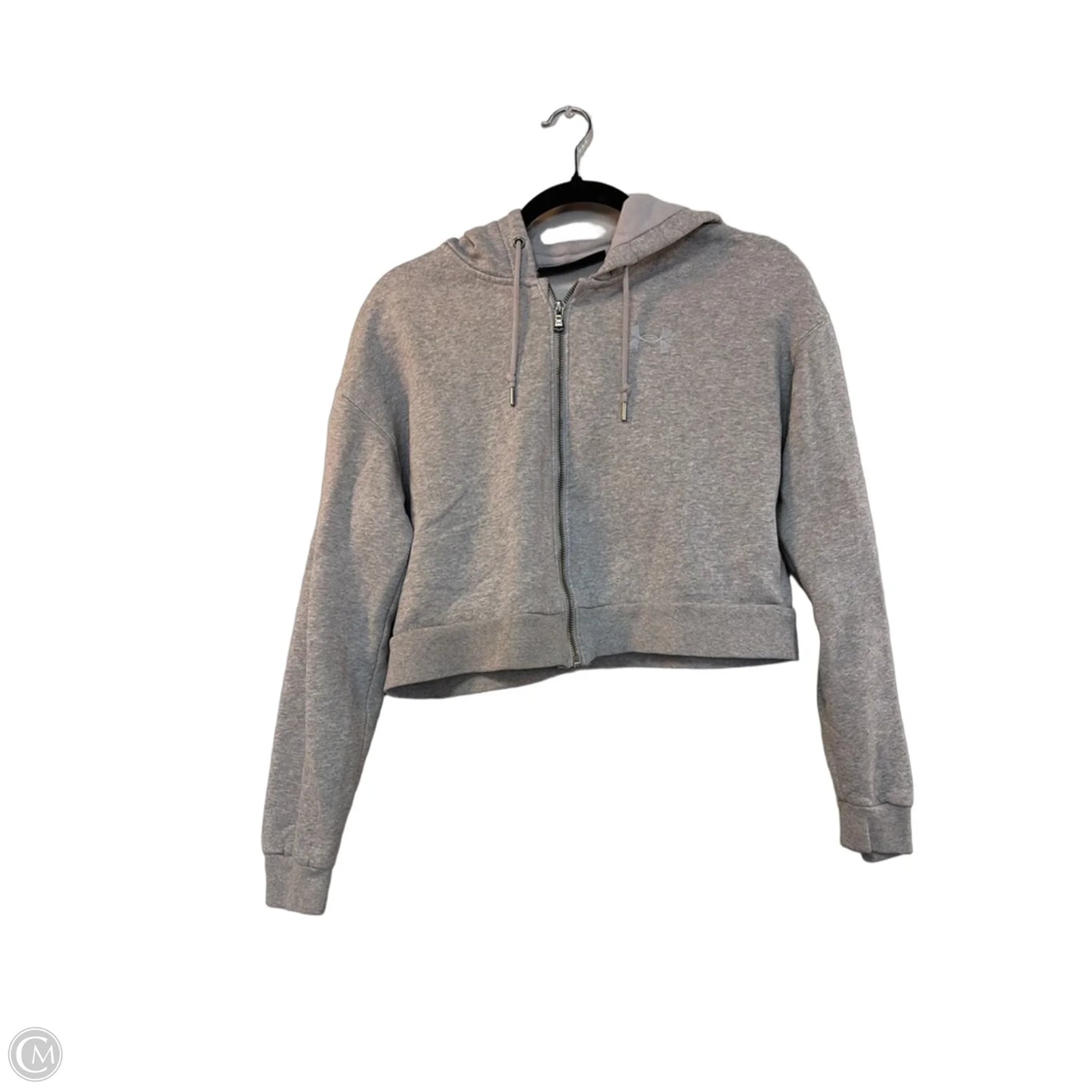 Athletic Jacket By Under Armour In Grey, Size: S