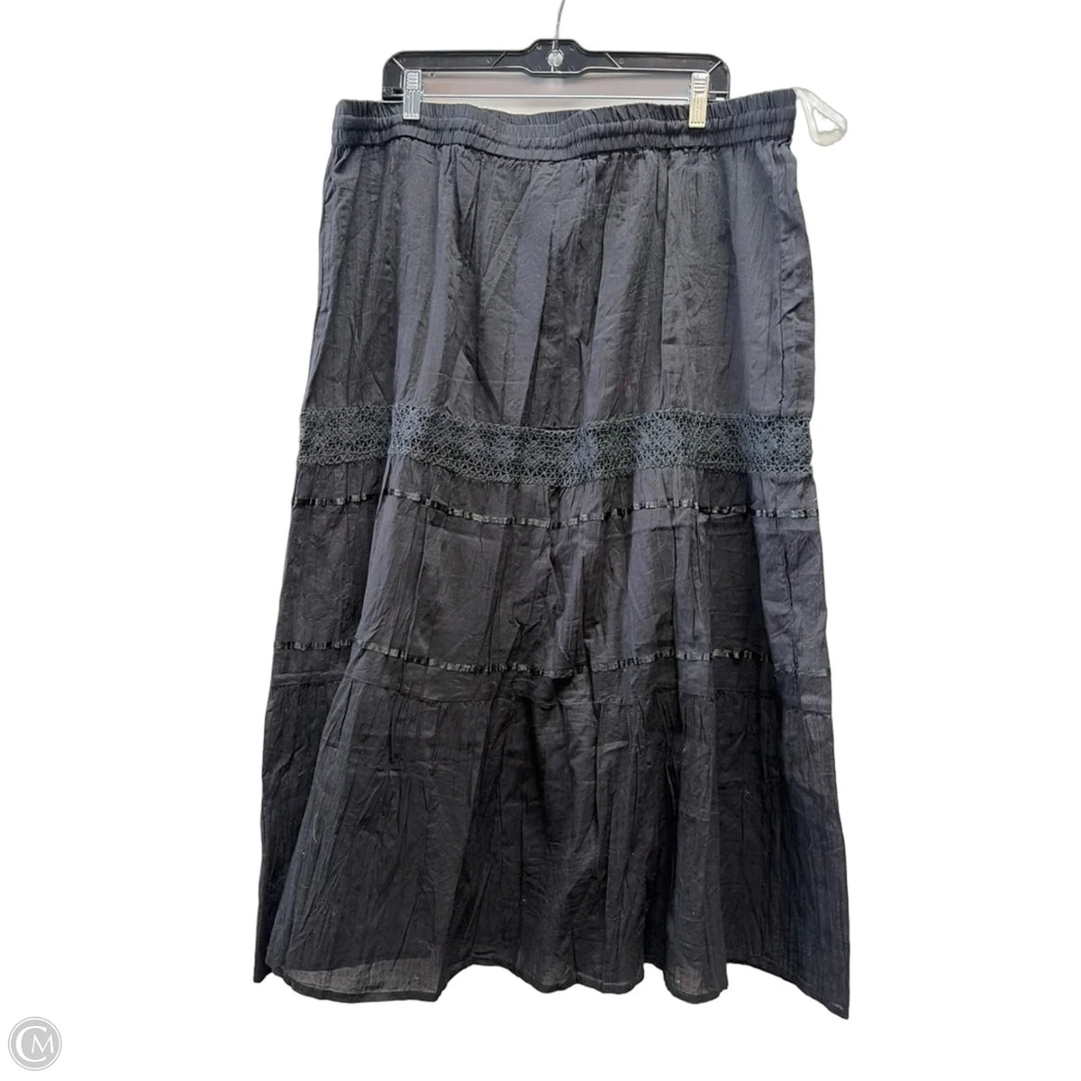 Skirt Maxi By Cme In Black, Size: 3x