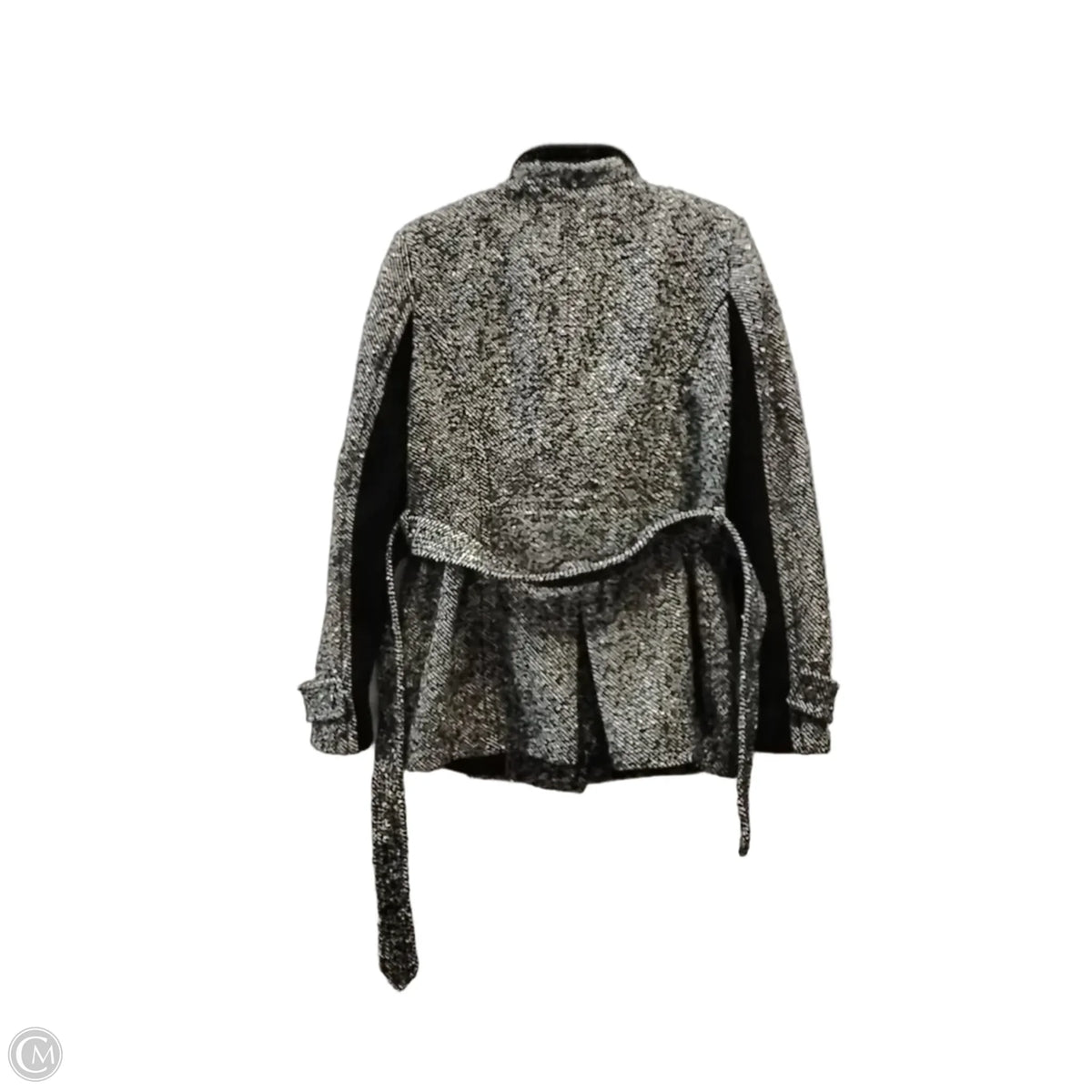 Coat Peacoat By Express In Black & White, Size: L