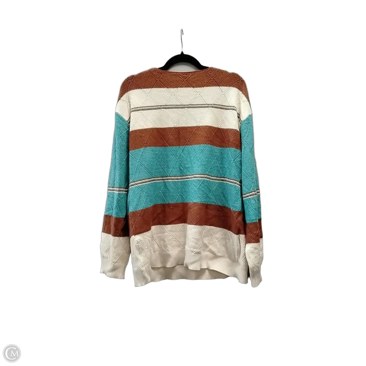 Sweater By Cme In Blue & Brown, Size: Xl