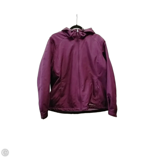 Jacket Windbreaker By Eddie Bauer In Purple, Size: Xl