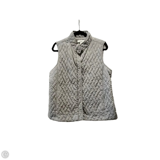 Vest Puffer & Quilted By Croft And Barrow In Grey, Size: L